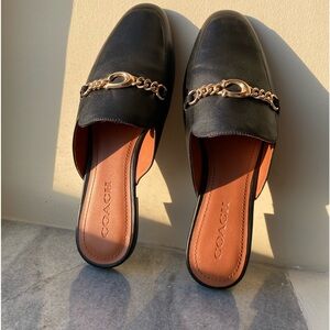 Coach Sofi Slides Womens size 8 black